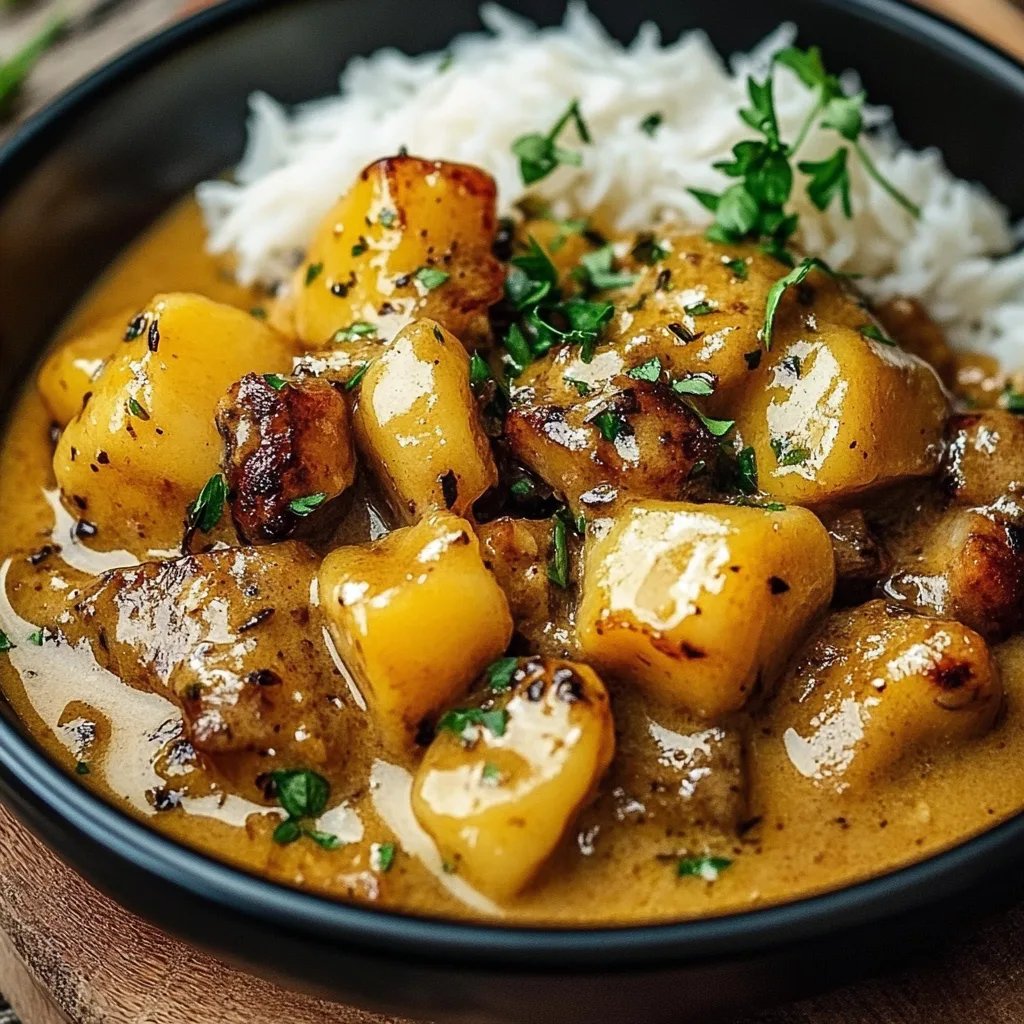 Schnelles Honig Senf Hähnchen mit Reis