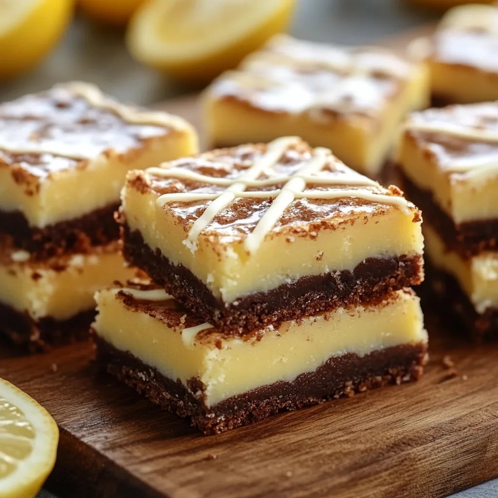 Zitronen-Brownie-Riegel