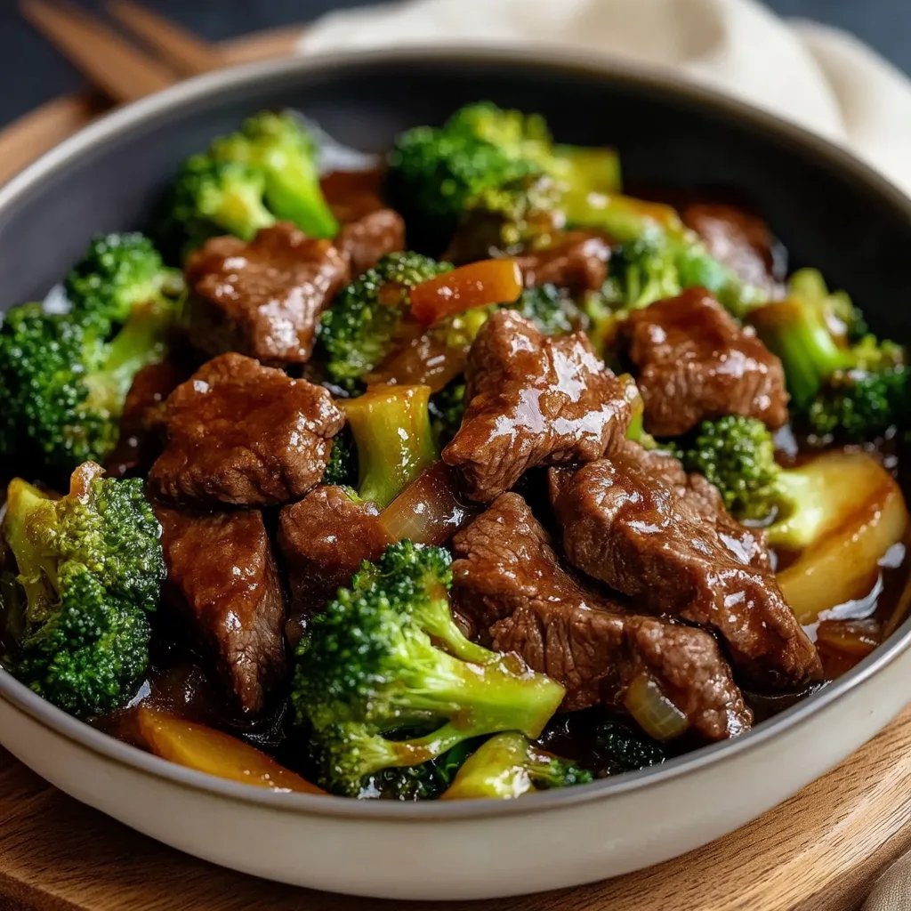 Rindfleisch mit Brokkoli